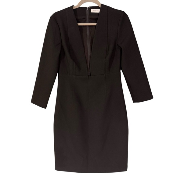 Aritzia Babaton Masu Dress Deep Plunge Black Size 8 - Picture 2 of 7